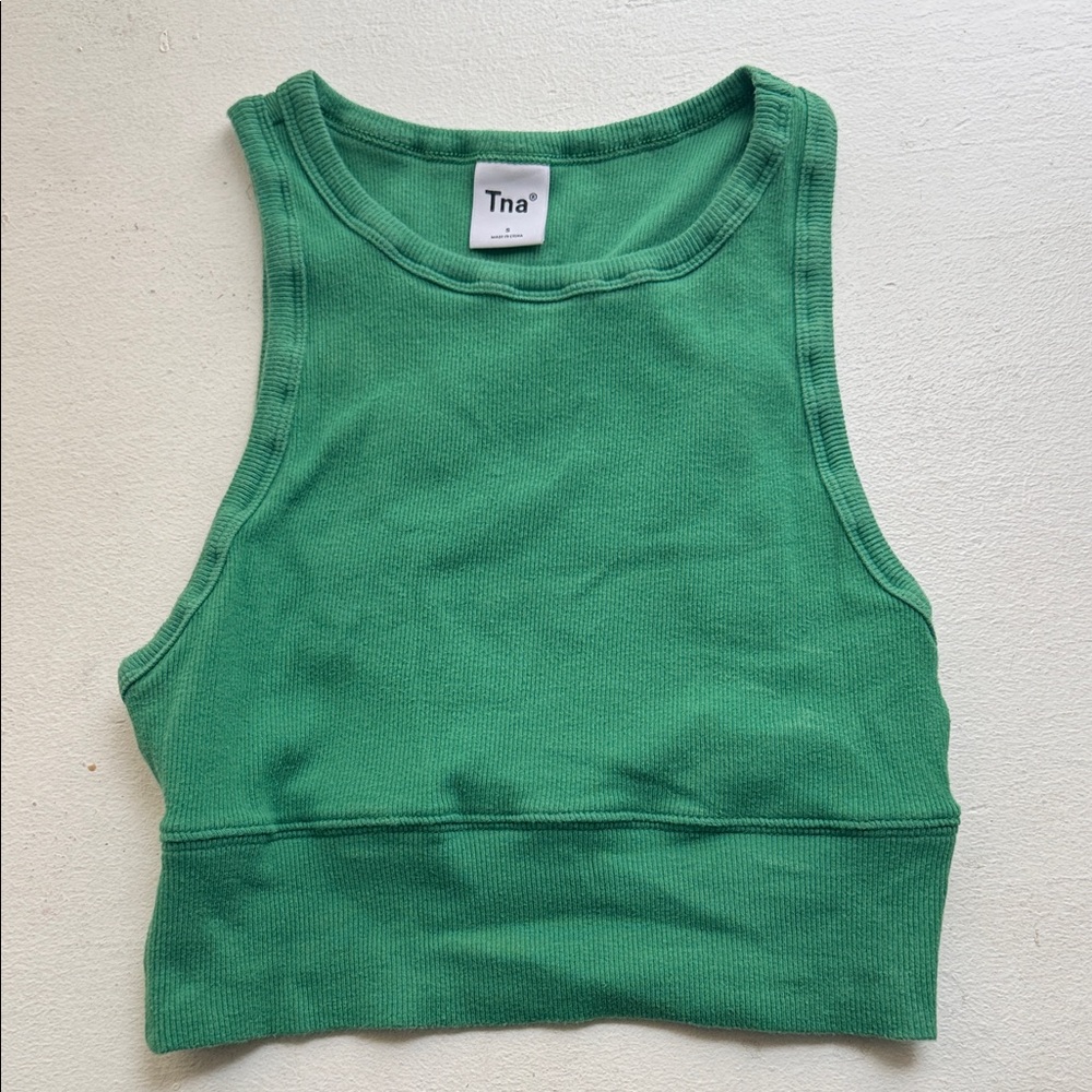 TNA Green Crop Top